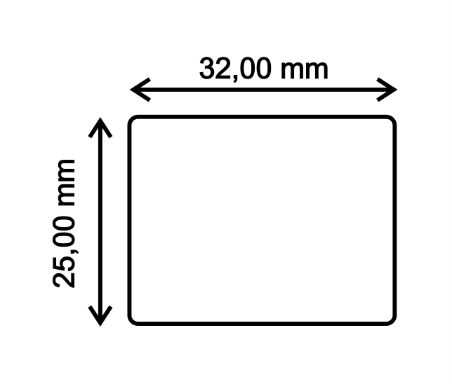 32 x 25 BL ROLLO ADHESIVO