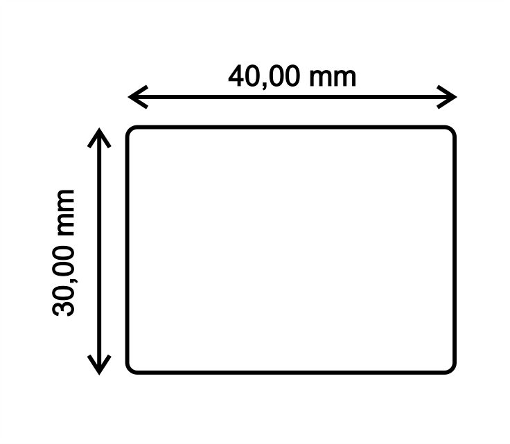40 x 30 BL ROLLO ADHESIVO