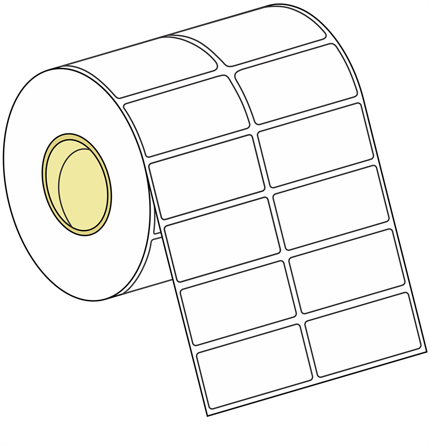 ROLLO 50 x 25 Etiqueta para impresión y marcación de productos