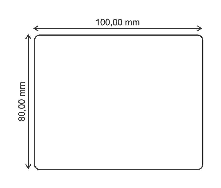 100 x 80 bl Etiqueta adhesiva
