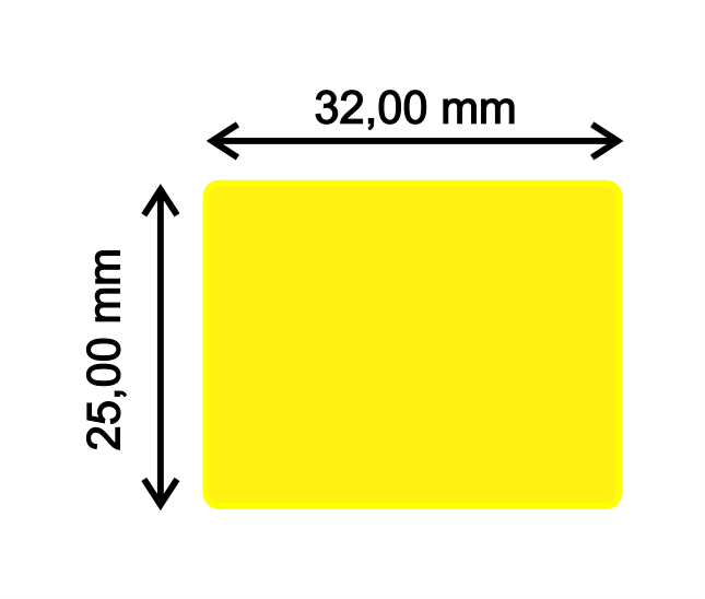 32 x 25 AMA Impresora de códigos de barras
