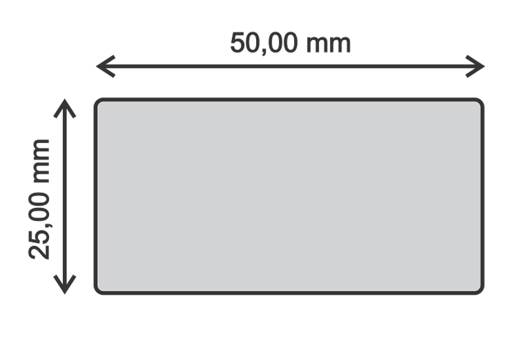 50 x 25 POLIESTER Adhesivo para productos