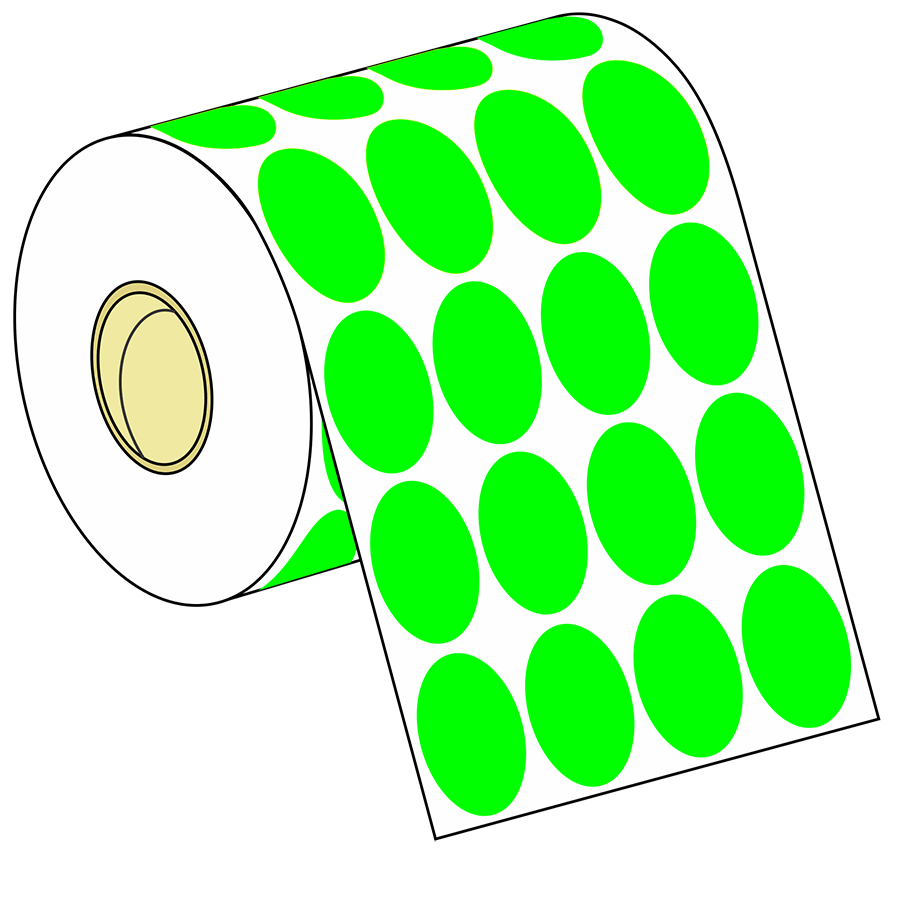 ROLLO OV 25 x 40 VDE Etiquetas adhesivas